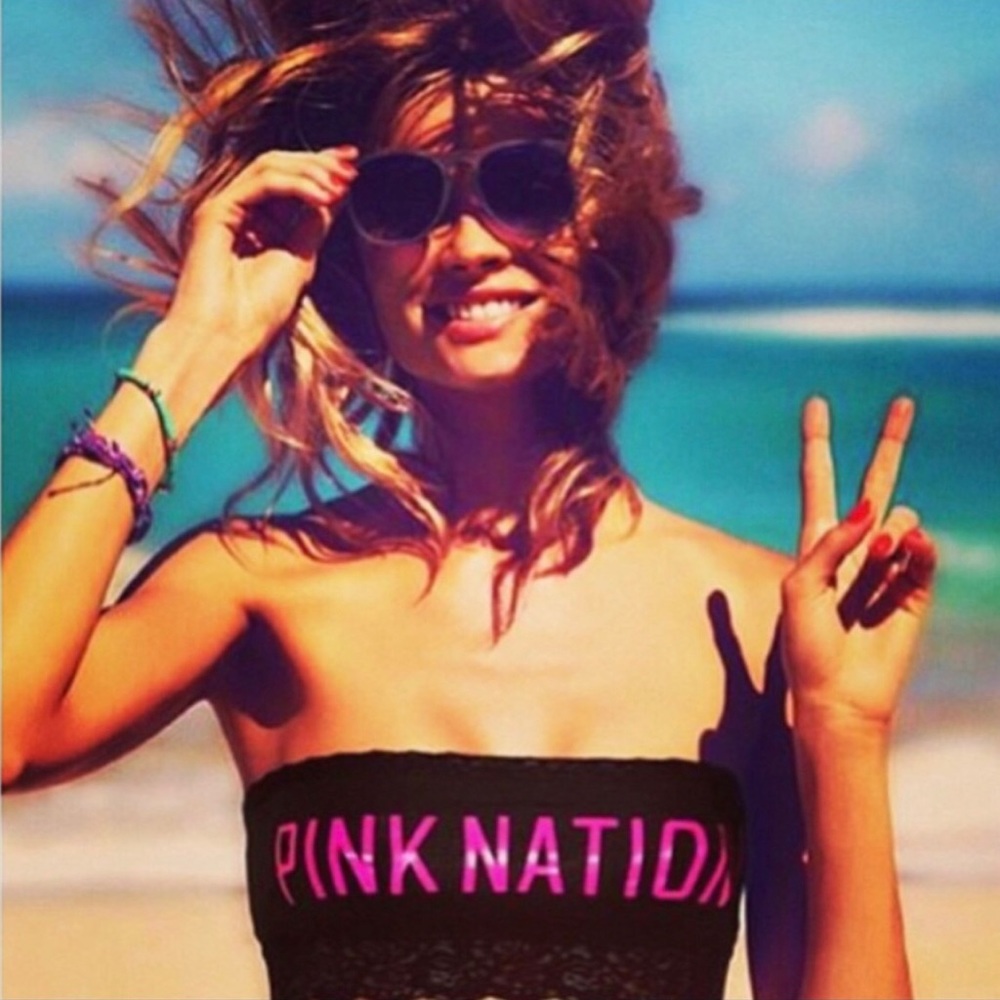 💗NWT VS PINK NATION LACE BANDEAU💗 - Picture 2 of 6